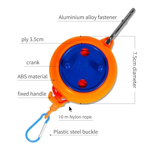 Image of Portable Travel Clothesline Cord, Adjustable 10 M Elastic Camping Clothes line, Laundry Drying Rope for Hotel Trip,Camping,Backyard,Outdoor /Indoor， Adjustable Retractable Line
