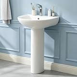 Garvee 20' W X 17' D W Bathroom Pedestal Sink, Pedestal Sink Combo