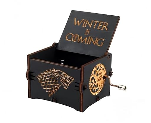 Cuzit Juego de Tronos Movie Tema Caja de Música Madera Grabado Mano Juguete Músico Invierno es un Gran Regalo para los Fans del Golf, Marido, Amigo, Padre y Padre Hombre Negro | Ya disponible en tu tienda friki favorita! En mundofriki.es!