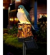 iStatue Bird Solar Decorative Garden Stake Lighting, Waterproof Cute Animal Outdoor Figurine Ligh...