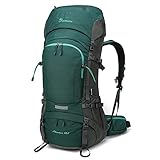 MOUNTAINTOP 60L Trekkingrucksäck Wanderrucksack Rucksack für Reisen Outdoor Klettern Camping mit Regenhülle