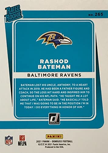 Baltimore Ravens 2021 Donruss Factory Sealed 10 Card Team Set With Lamar Jackson And 3 Rated Rookies Plus #TOP4