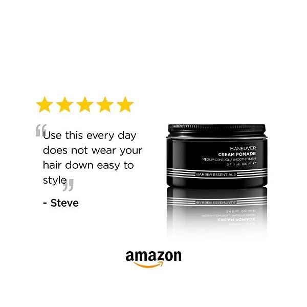 Redken Brews Cream Pomade For Men, Medium Hold, Natural Finish 3.4 Ounce