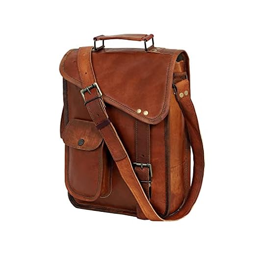 Stylish Leather Satchel for Tablets