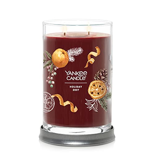 Image of Yankee Candle Holiday Zest Scented Signature 20oz Large Tumbler 2-Wick Candle Over 60 Hours of Burn Time
