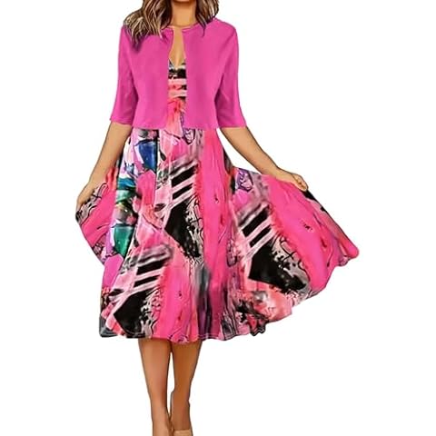 Celucke Casual Midi Dresses for Women Cover
