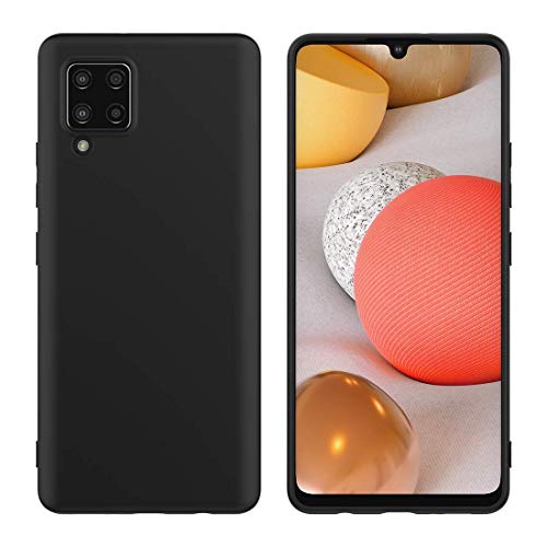 Image of Mobile Back Cover Case for Samsung Galaxy M42 (Silicone Case|CameraProtection|Black SC1510)