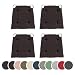 sleepling 4er Set Stuhlkissen, 42 (vorne) 35 (hinten) x 40 x 5 cm, Kastanie