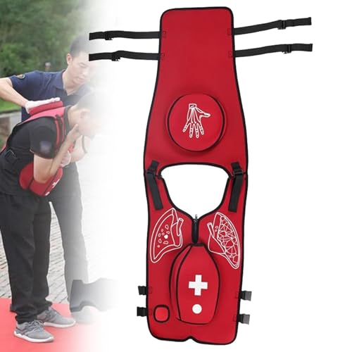 Heimlik Übungstraining, Erstickungs-Rettungsgerät, Notfallausrüstung, Rückschuss-Rettungsdienst, verstellbare Trainingsweste für Schülerunterricht zum Erste-Hilfe-Lernen, A-Erwachsene