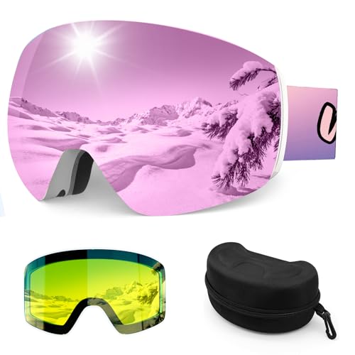 Masque de ski anti-buée Whale avec protection UV400 pour snowboard