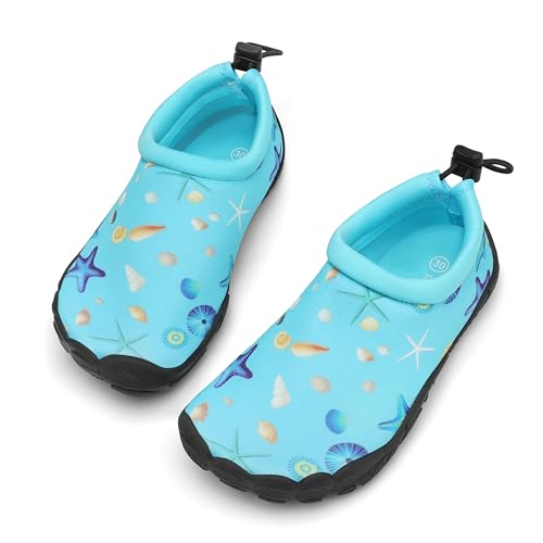Mishansha Zapatos de Playa Niño Niña Secado Rápido Escarpines Agua Antideslizantes Zapatillas de Piscina Surf Buceo 34 EU