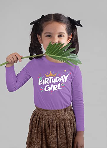 Image of Birthday Girl Shirt Crown 1st First 2nd Two 3rd 4th 5th Toddler Birthday Outfit