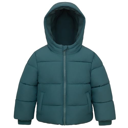 Rokka&Rolla Toddler Boys' Water-Resistant Fleece Lined Ripstop Puffer Jacket4