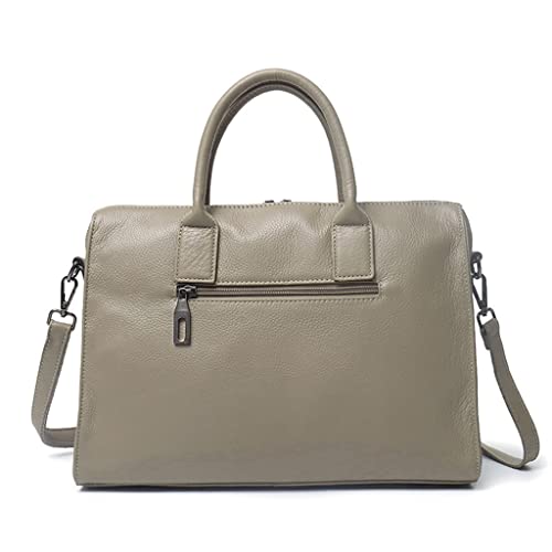 JSEIAJB Korean Version Of The First Layer Of Cowhide Commuter Office Handbag Leather Large Capacity Briefcase4