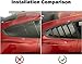 OSIAS Rear Quarter Side Window Scoop Louvers Sun Shade Cover Wind Vent Air Deflector Decoration Exterior Accessories for Ford Mustang 2015-2022