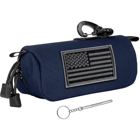 PG6 Tactical Molle Sunglasses Case Outdoor Portable Anti-Shock 1000D Nylon Hard Clamshell Carry Glasses Case Cover