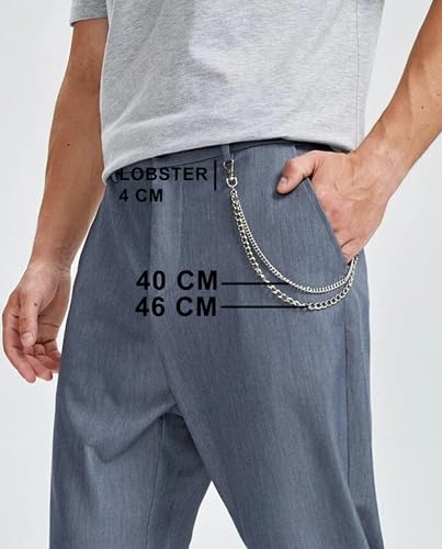 Image of High Quality Goth Pant Chain,Jean chain,Waist Jewellery,Biker Chain (For Womens,Mens And Boys) Stainless Steel Chain #MTAC184