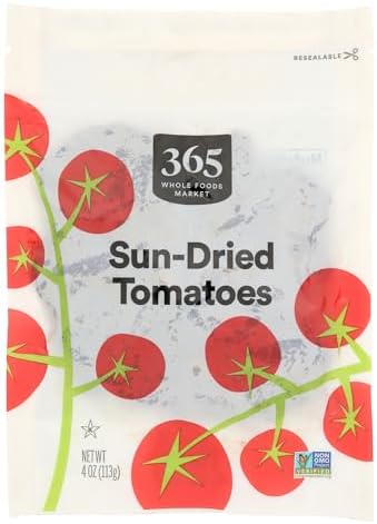 365 Whole Foods Sun Dried Tomatoes 4oz - Sulfite Free Premium Quality