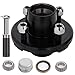 SCITOO 2000lb Trailer Hub with Brake Drum fits 4 on 4 Bolt Pattern L44649 x L44649 Bearing