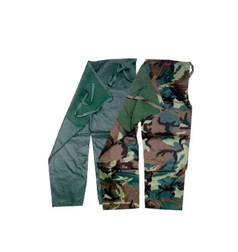 Zepre Cosciali Lungo Mimetico-Verde Gommato Nylon tg. L e XL (Verde, L)