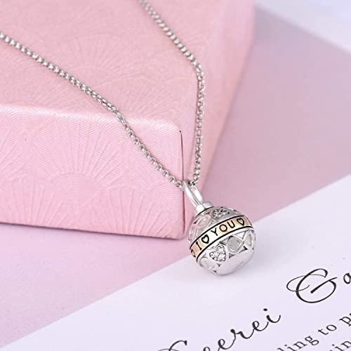 JXJL Silver Cremation Jewelry Memorial Urn Necklace Loved One Always in My Heart Drop Teardrop Urn Pendant for Ashes Keepsake - Image 6