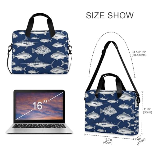 Bolso Maletín Portátil para Laptop 15.6" Azul miniatura 5