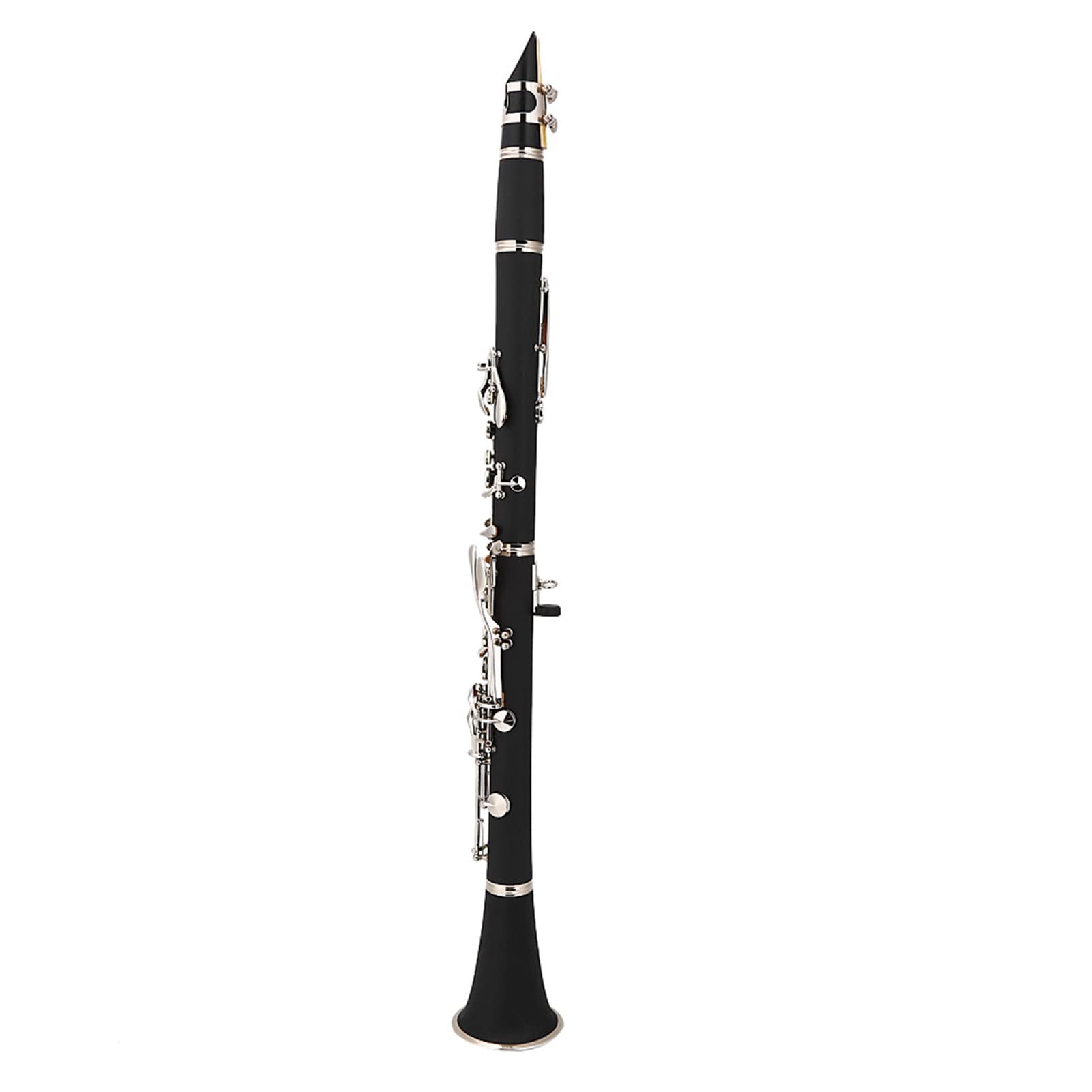 Clarinette Complète, 17 Touches Descendantes, tonalité B, avec étui, Chiffon de Nettoyage pour Clarinette en Bakélite, Instrument Idéal pour étudiant