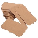 Zerodeko 100 Stück Kleiner Visitenkarten aus Kraftpapier Leere Karteikarten aus Papier Blanko Notizkarten für Lernen Rezeptkarten und Einladungen