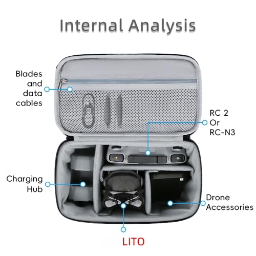 Funda de almacenamiento para DJI Lito 1 con acabados de alta resistencia 2