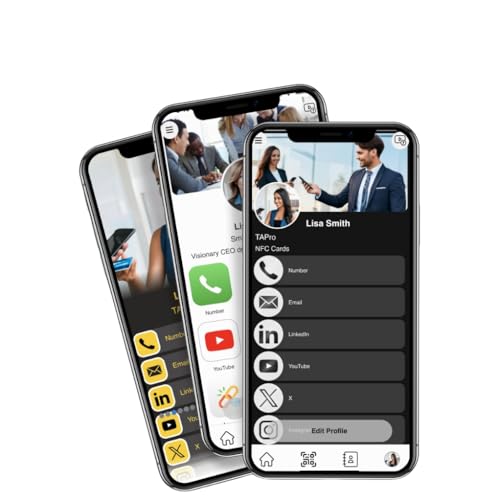 Tarjeta digital TAPro NFC-Mini: comparte tu contacto al escanear o tocar el celular 5