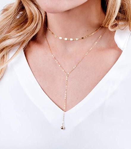 14K Gold Filled Lace Choker Necklace - Designer Handmade Vintage Style Short Necklace 13.5" + 3" Extending Chain #TOP7