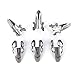 Alice Stainless Steel, Open Design, Metal Finger Picks for Guitar, Banjo, Dobro, etc.