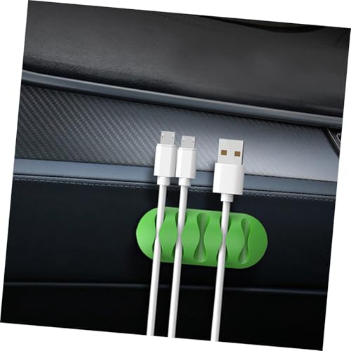 Organizador de cables NUOBESTY con clips de silicona para escritorio miniatura 3