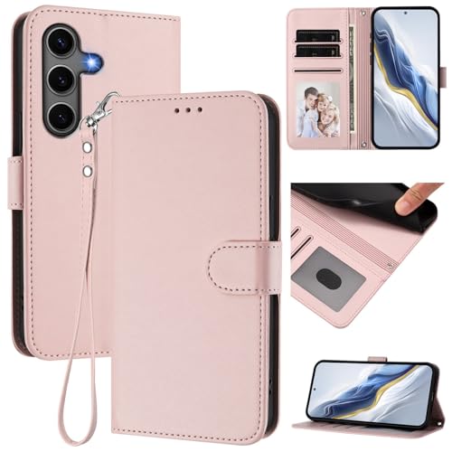 Étui rose iPhone 16 Pro format portefeuille pour le quotidien - 2