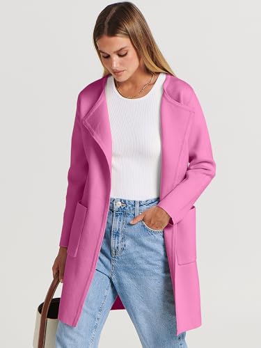 Image of ANRABESS Womens Cardigan Sweater Open Front Knit Long Coatigan Dressy Casual Jacket Coat 2026 Fall Outfits Classy Clothes