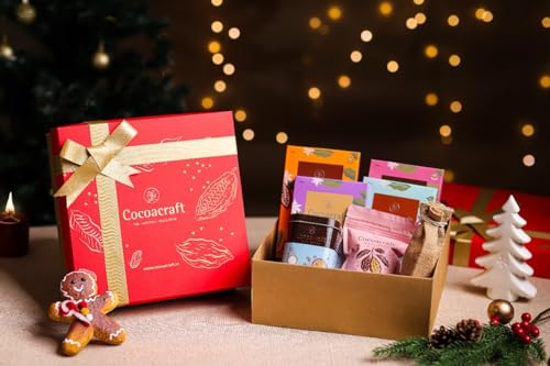Image of Cocoacraft Chocolate Gift Hamper for Chocolatiers Chef's Box Gourmet Cooking Baking & Confectionery Making Ingredients 100% Natural & Pure 8 Units Pack