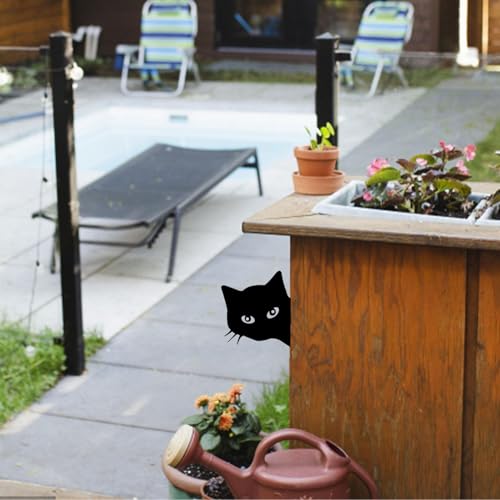 Piquets Chat pour Jardin Figurine Décorative Imperméable Extérieur – vue 3