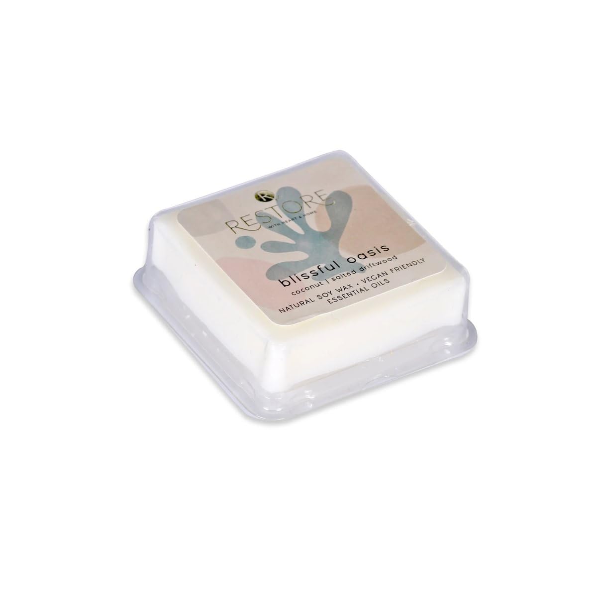 Heart & Home Restore Luxury Soy Blend Wax Melt - Vegan Friendly - Long Lasting - Clean Burning - Fragrance for Home, Office and Wellbeing (Blissful Oasis)