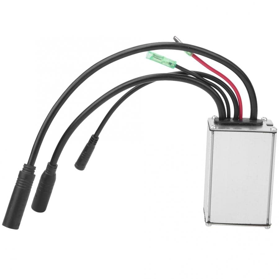 Regulador Patinete Electrico Controlador de Motor E-Bike Scooter sin escobillas 3 6V/48V15A con Adaptador Impermeable Motor de Bicicleta eléctrica Cuadrada Controlador del Motor