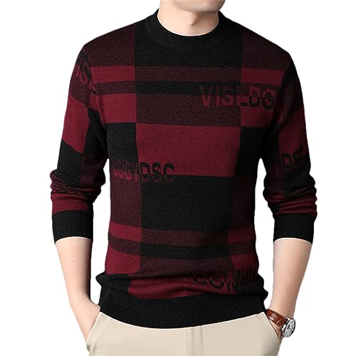 Alloaone Mens Designer Street Wear Knit Pullover Letter Sweater Autum Jumper Winter Clothing