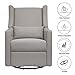 Babyletto Kiwi Glider Recliner Nursery Chair w/ USB Ports - GREENGUARD Gold Certified - Water & Stain Resistant Glider Rocking Chair - Electronic, 270° Swivel, Performance Grey Eco-Weave