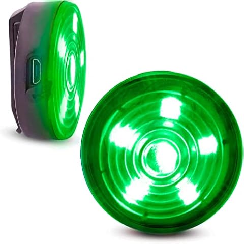 Everbeam E200 LED Bicycle Lights Front and Rear Rechargeable | Powerful Waterproof Safety Clip On LED Light Set Are Great For Runners, Cycling, Dog Walking Includes Straps For Wearing - 2 Pack, Blue Cover