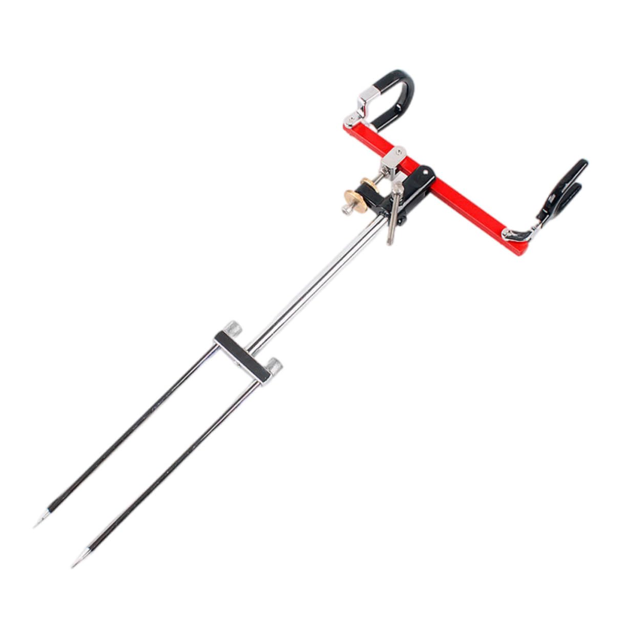 INOOMP Support de Canne à Pêche au Sol Facile à Installer Orientable en Alliage D’aluminium, Léger et Pêche en Mer