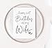 Happy First Birthday As My Wife Card, Birthday Wishes from Husband, Love Card Gift from Spouse