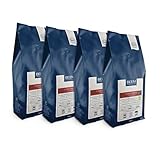 BEEM CAFÉ CREMA Ganze Bohne - 4x 1 kg | Kaffeebohnen | Bohnenkaffee | Fairtrade | Bio | Geeignet für Filterkaffee, Kaffeevollautomat, Siebträger