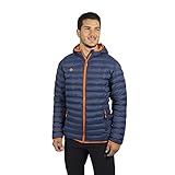Chaqueta ligera Izas Gabes Chaqueta De Fibra Ultraligera, Hombre, Azul Noche/Naranja, XXL