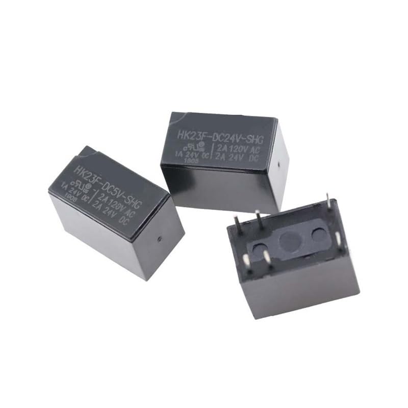 POWTAXBJGD 10PCS HK23F - DC5V DC12V DC24V SHG 2A 5V 12V 24V 0.2W Relay(HK23F-DC24V-SHG)