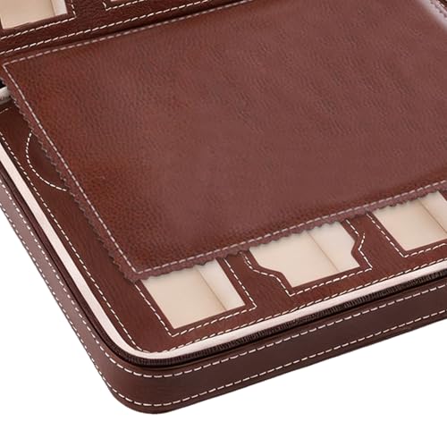 Étui pour montres en cuir rigide de haute qualité avec affichage intérieur de sécurité - 6