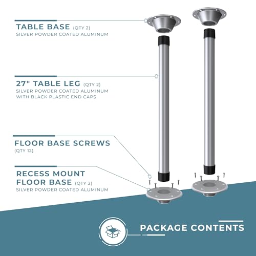 Manufacturers' Select 81TL Itc Rv Or Boat Table Leg System. 2 Complete Surfit 27 Inch Leg Sets thumb #4