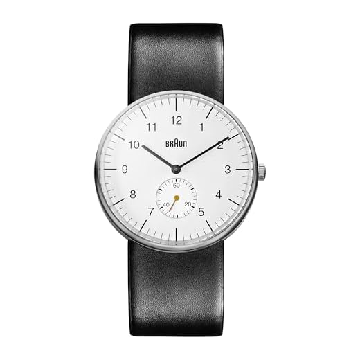 Braun BN0024WHBKG - Reloj analógico de caballero de cuarzo con correa de piel negra